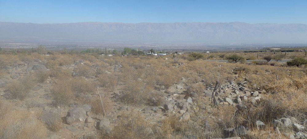 Our back view, west, looking at Amaich&aacute; del Valle.